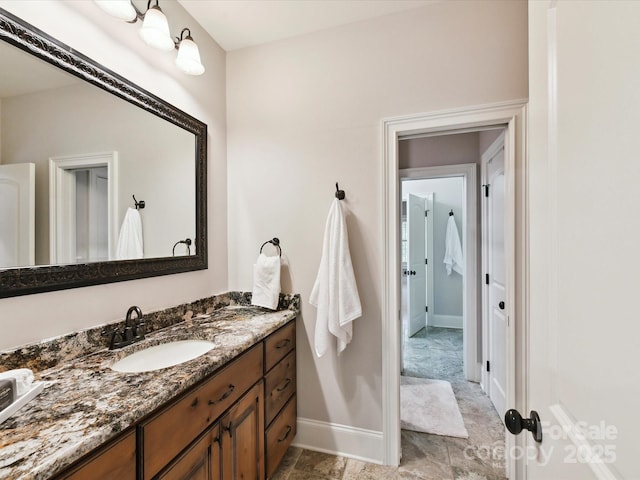 633 Elmhurst Dr, Fort Mill, SC 29715 - bathroom featuring baseboards and vanity