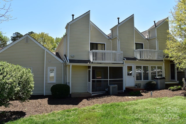 331 Eastwood Dr, Salisbury, NC 28146 - back of house featuring a balcony