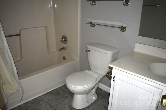 331 Eastwood Dr, Salisbury, NC 28146 - bathroom with tile patterned flooring, vanity, and shower / bath combination with curtain