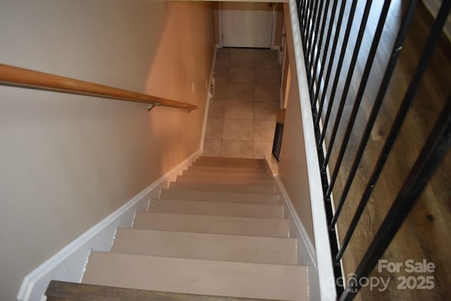331 Eastwood Dr, Salisbury, NC 28146 - stairs with tile patterned floors