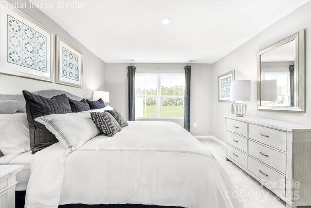 1521 39th Avenue Loop NE Unit 3, Hickory, NC 28601 - bedroom with light colored carpet and baseboards