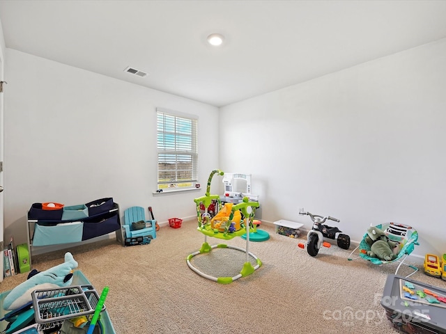 479 Daniel Dr, Lexington, NC 27295 - game room featuring carpet, visible vents, and baseboards