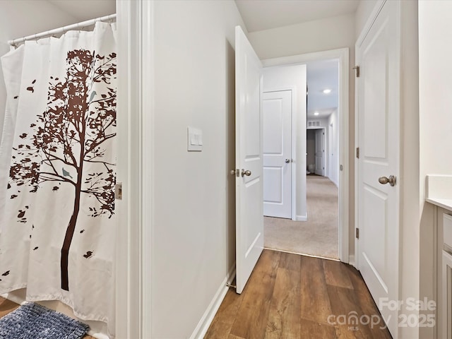 479 Daniel Dr, Lexington, NC 27295 - corridor featuring baseboards and wood finished floors