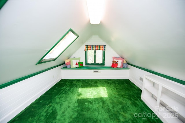 447 N Washington St, Rutherfordton, NC 28139 - additional living space featuring carpet and vaulted ceiling