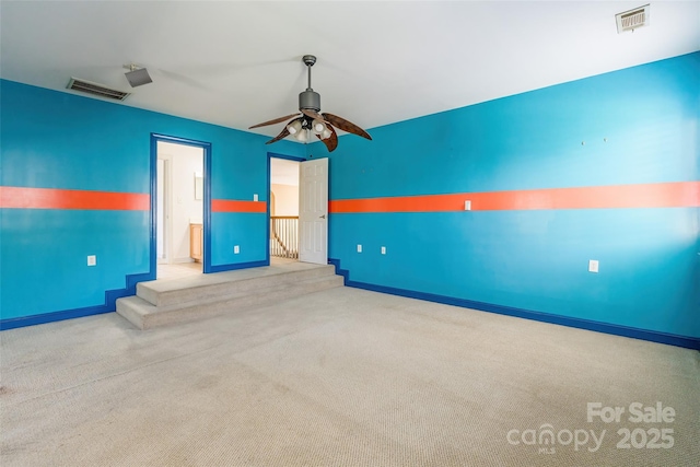4333 Sawmill Trace Dr, Charlotte, NC 28213 - unfurnished room featuring carpet flooring, visible vents, and ceiling fan