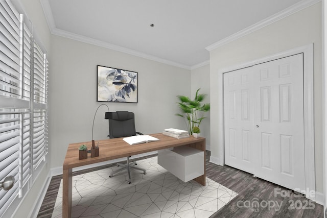 18700 Nautical Dr Unit 203, Cornelius, NC 28031 - office space featuring crown molding and wood finished floors