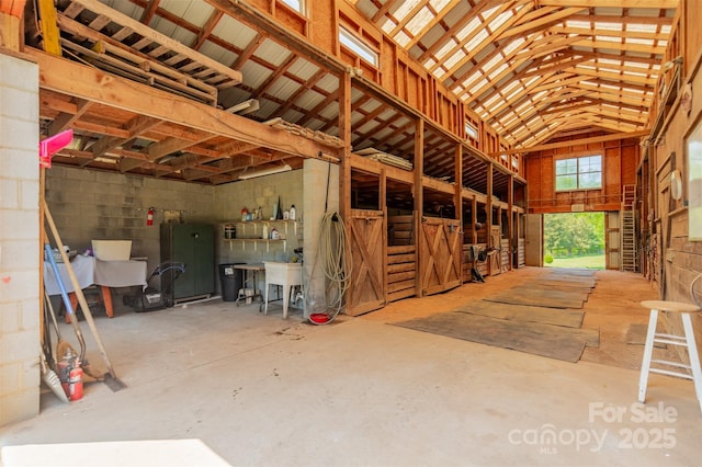 view of stable