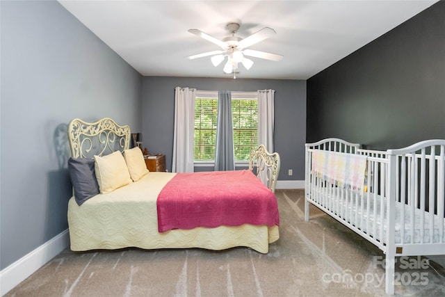 4925 Pageland Hwy, Monroe, NC 28112 - carpeted bedroom with baseboards and ceiling fan