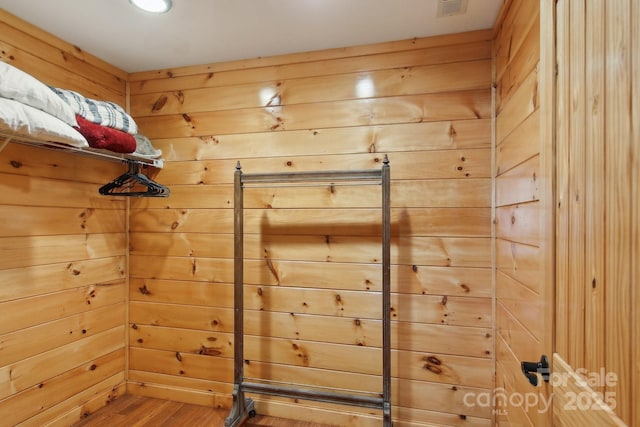 475 S Toe River Rd, Burnsville, NC 28714 - interior space with wood walls and wood finished floors