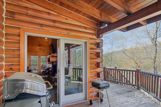 475 S Toe River Rd, Burnsville, NC 28714 - deck featuring a grill