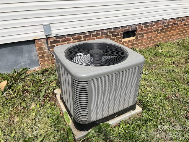 105 Branson Dr, Olin, NC 28660 - details with central air condition unit and crawl space