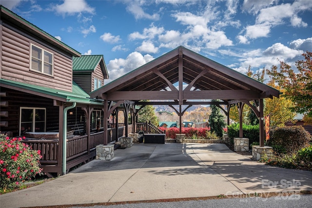 36 Destiny Trl, Maggie Valley, NC 28751 - view of parking / parking lot with a gazebo
