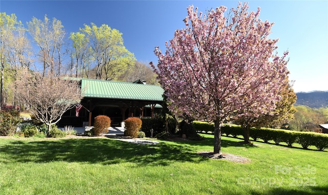 36 Destiny Trl, Maggie Valley, NC 28751 - back of property featuring a yard and metal roof