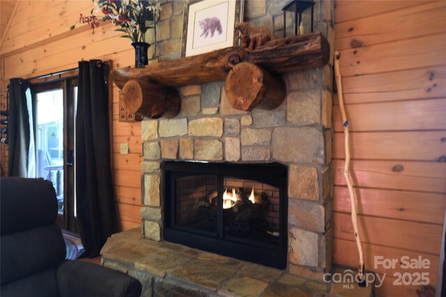 36 Destiny Trl, Maggie Valley, NC 28751 - detailed view of a stone fireplace