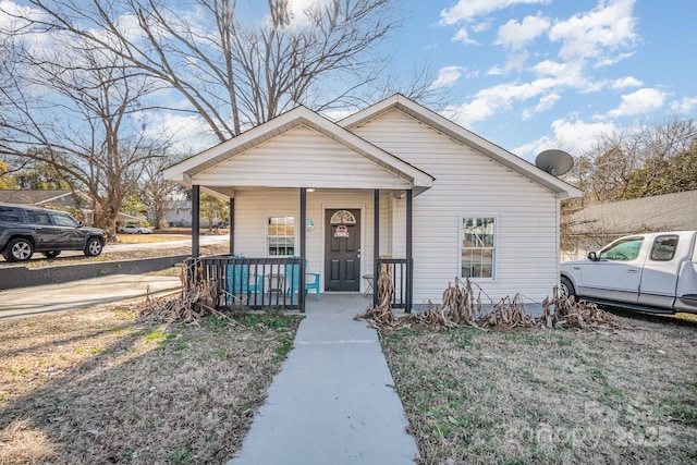 bungalow-style house featuring a porch