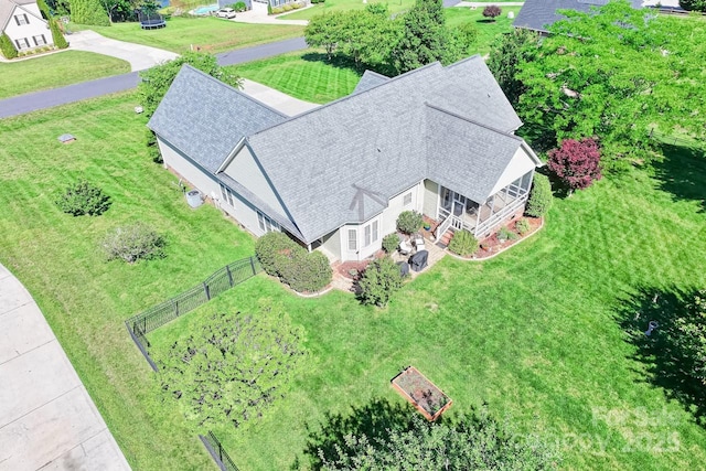 view of subject property