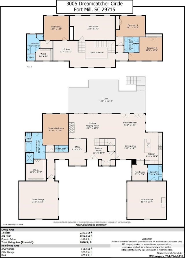 3005 Dream Catcher Cir, Fort Mill, SC 29715 - view of layout