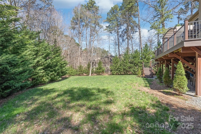 3005 Dream Catcher Cir, Fort Mill, SC 29715 - view of yard featuring stairs and a deck