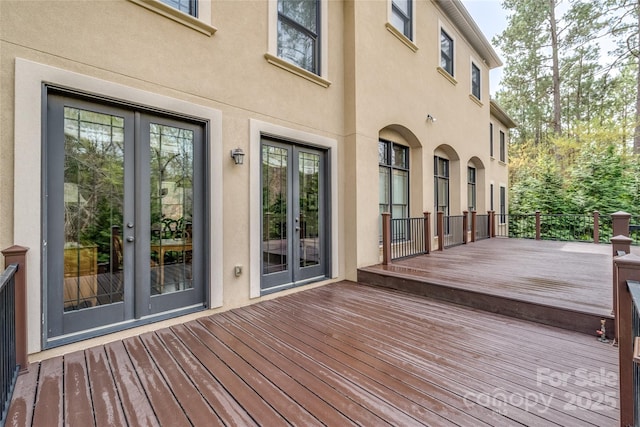 3005 Dream Catcher Cir, Fort Mill, SC 29715 - wooden deck with french doors