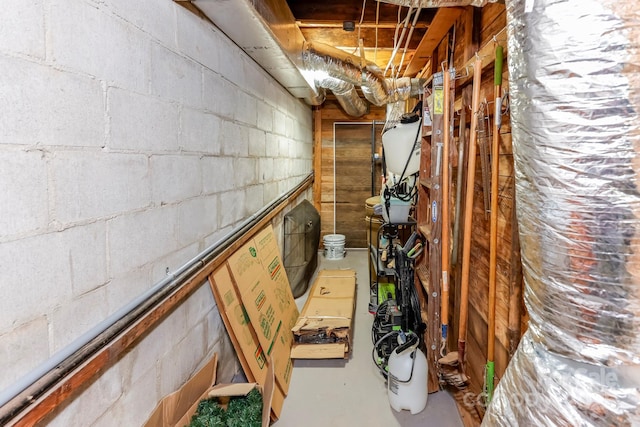 view of storage room
