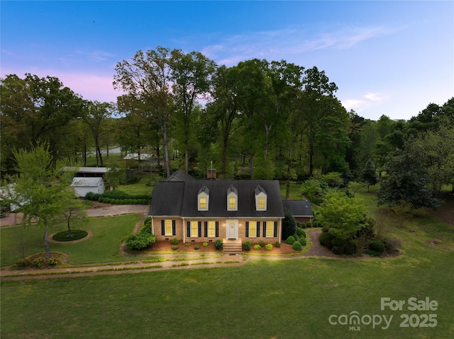 4896 Pageland Hwy, Lancaster, SC 29720 - view of front of house featuring a lawn and brick siding
