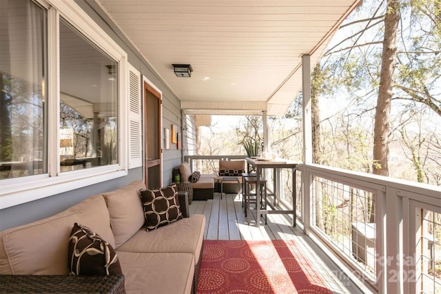 view of balcony