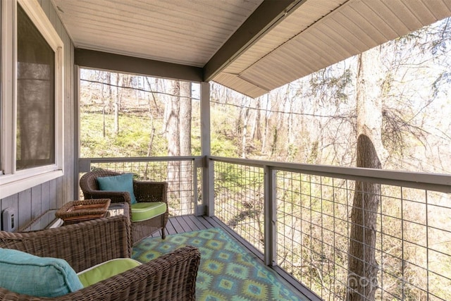 view of balcony