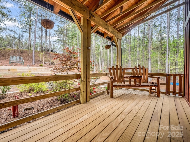 120 Ashley Ct, Mill Spring, NC 28756 - view of wooden terrace