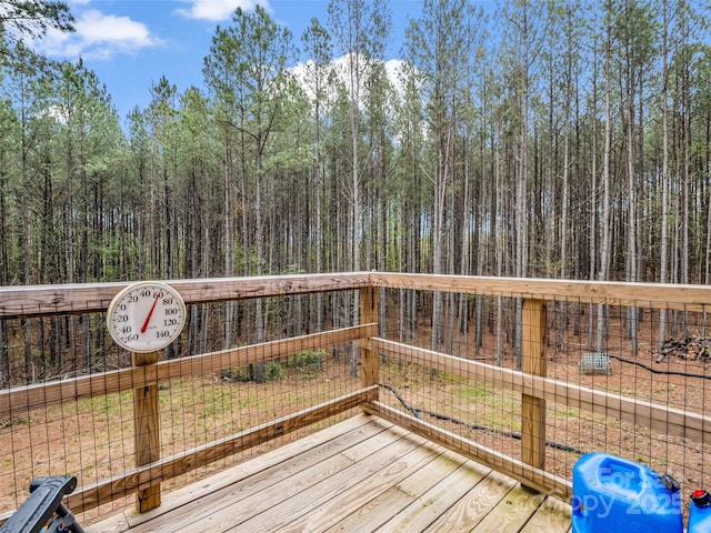 120 Ashley Ct, Mill Spring, NC 28756 - deck with a forest view and fence