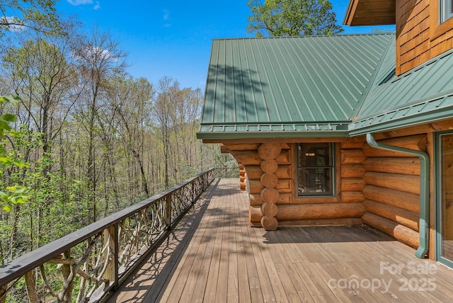view of deck
