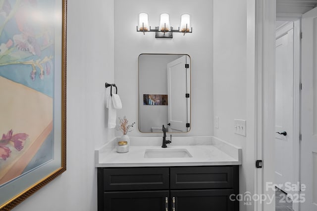 bathroom featuring vanity