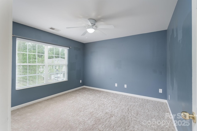 1144 Spicewood Pines Rd, Fort Mill, SC 29708 - empty room with carpet flooring, a ceiling fan, and baseboards