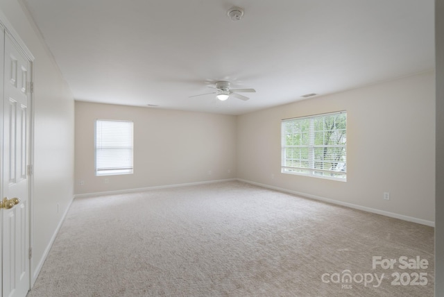 1144 Spicewood Pines Rd, Fort Mill, SC 29708 - unfurnished room featuring carpet, a ceiling fan, baseboards, and a smoke detector