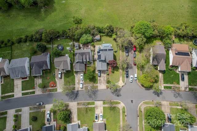 aerial view featuring a residential view
