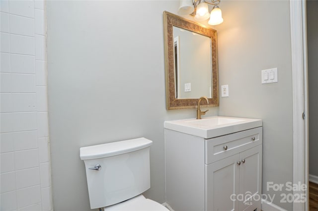 10805 Winterbourne Ct, Charlotte, NC 28277 - bathroom with toilet and vanity