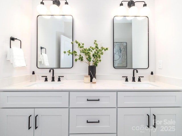 full bath featuring double vanity