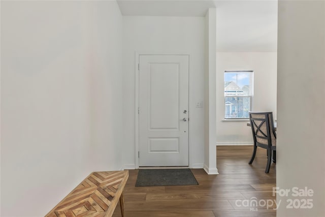 14224 Canemeadow Dr, Charlotte, NC 28278 - foyer entrance featuring wood finished floors and baseboards