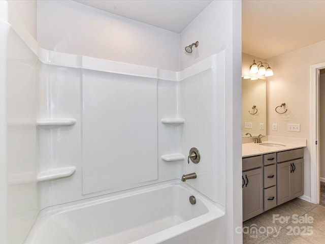 9134 Northfield Crossing Dr, Charlotte, NC 28269 - bathroom featuring tile patterned floors, shower / tub combination, baseboards, and vanity