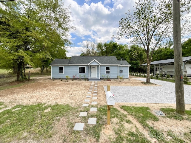 view of front of home