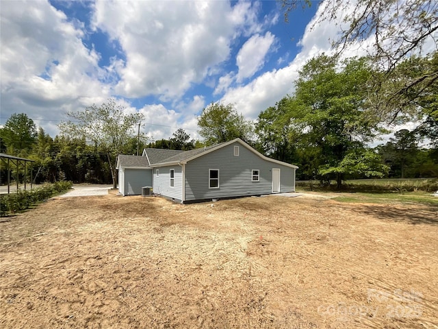 view of back of property