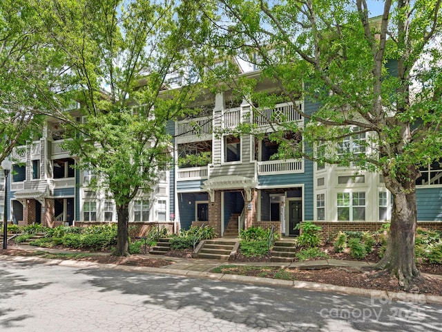 view of front of property with brick siding
