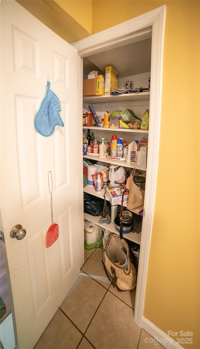 view of pantry