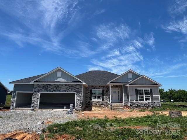 1469 Mocksville Hwy Unit 21, Statesville, NC 28625 - craftsman inspired home featuring board and batten siding, a garage, stone siding, and driveway
