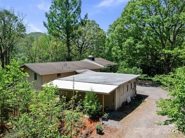 19 Old Patton Hill Rd, Swannanoa, NC 28778 - aerial view of property and surrounding area featuring a heavily wooded area