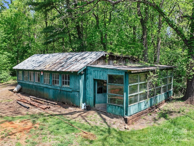 19 Old Patton Hill Rd, Swannanoa, NC 28778 - view of outdoor structure with a wooded view