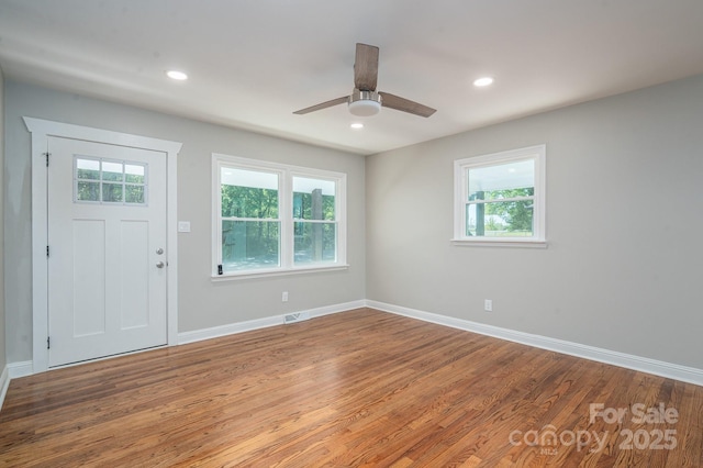 692 S Pink St, Cherryville, NC 28021 - interior space with wood finished floors, a wealth of natural light, and baseboards