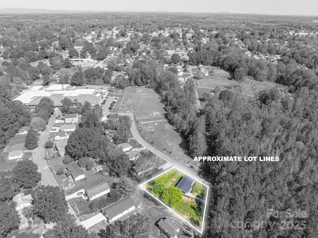 692 S Pink St, Cherryville, NC 28021 - bird's eye view featuring a view of trees