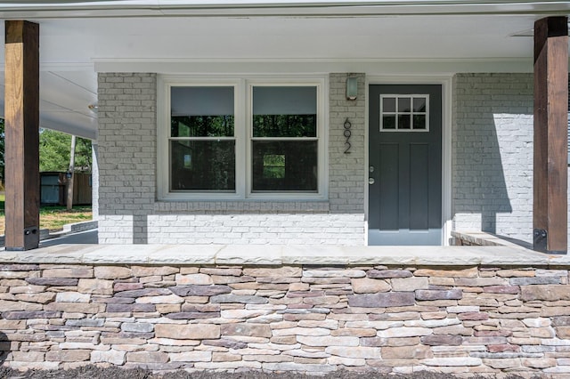 692 S Pink St, Cherryville, NC 28021 - entrance to property featuring brick siding