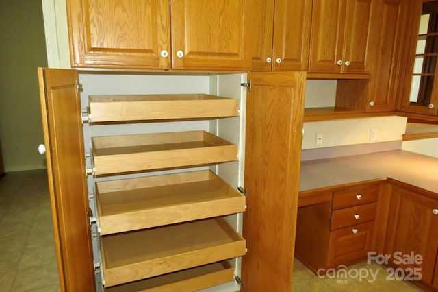 view of storage area