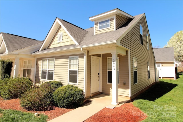 2043 Shady Pond Dr, Clover, SC 29710 - view of front of home featuring a shingled roof and a front lawn